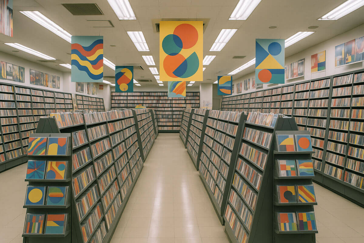 CDショップ店内のイメージ画像